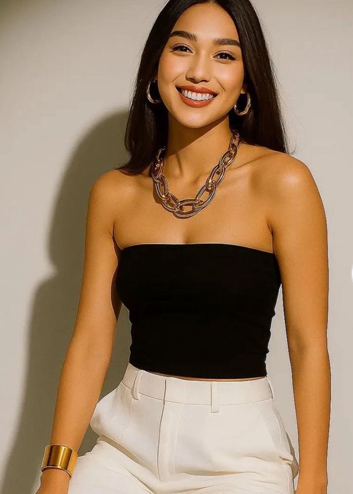 Chic Black Tube Top