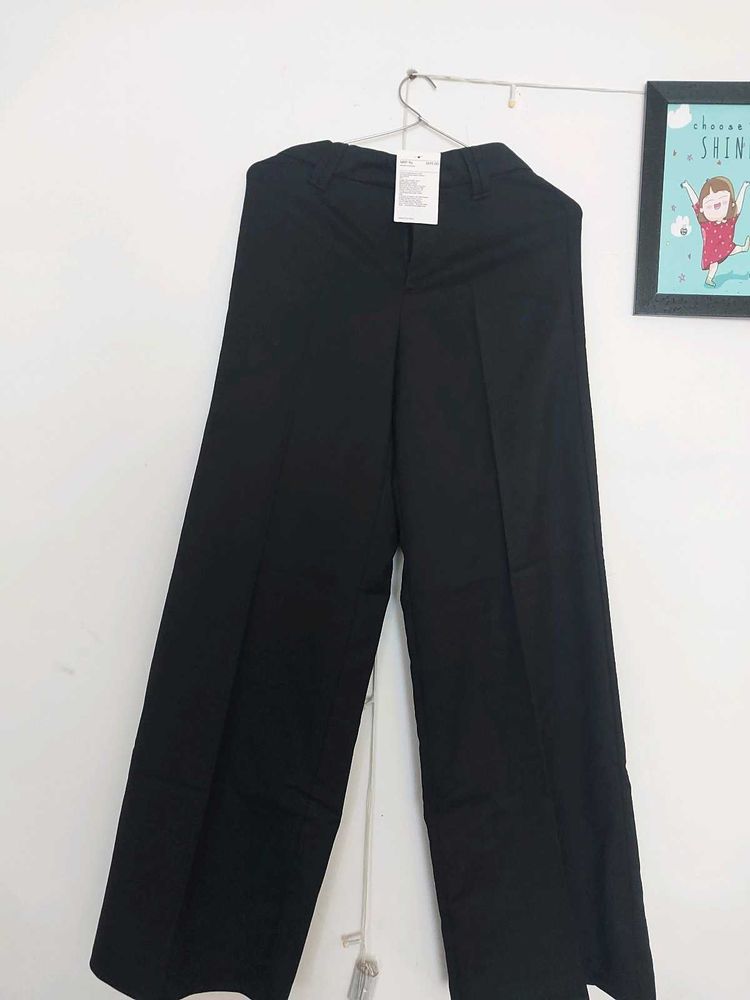 H&amp;M Black Wide Leg Trousers