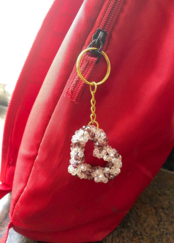 Crystal Heart Keychain