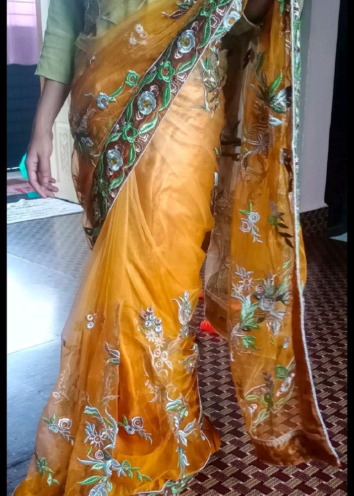 Golden Saree