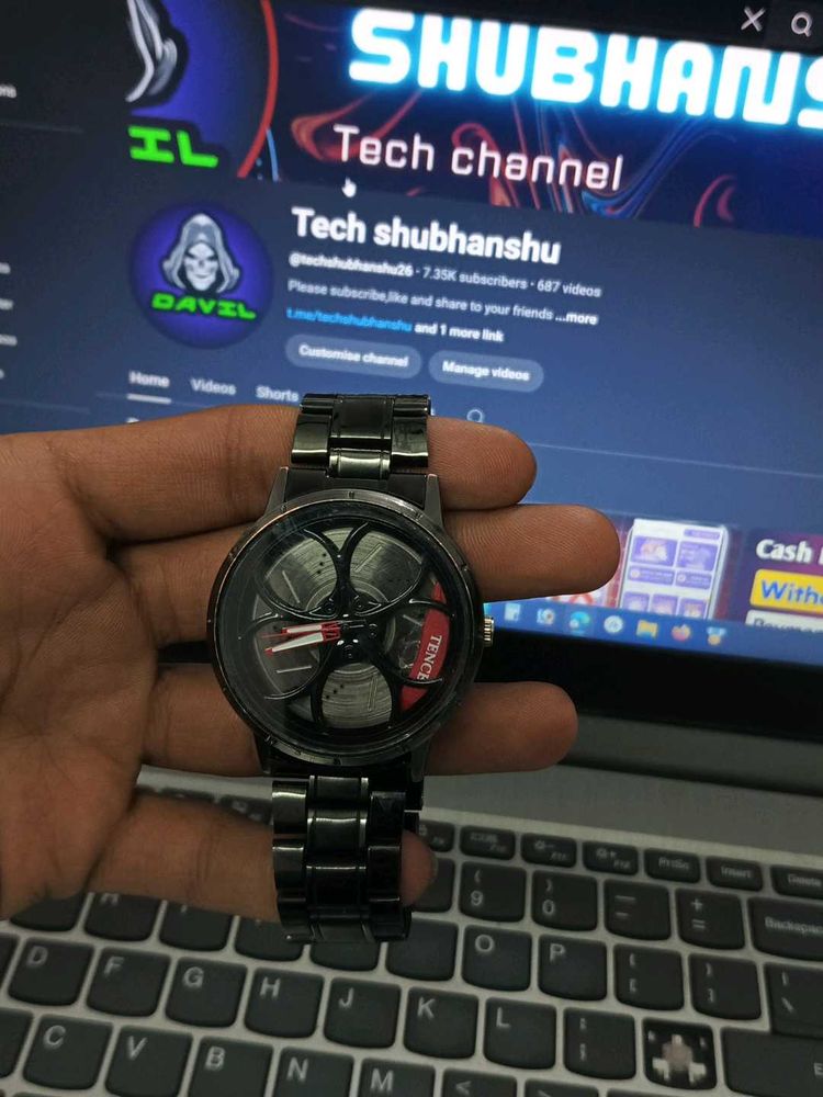 Fully Rotating Spinning Watch In Working Condition