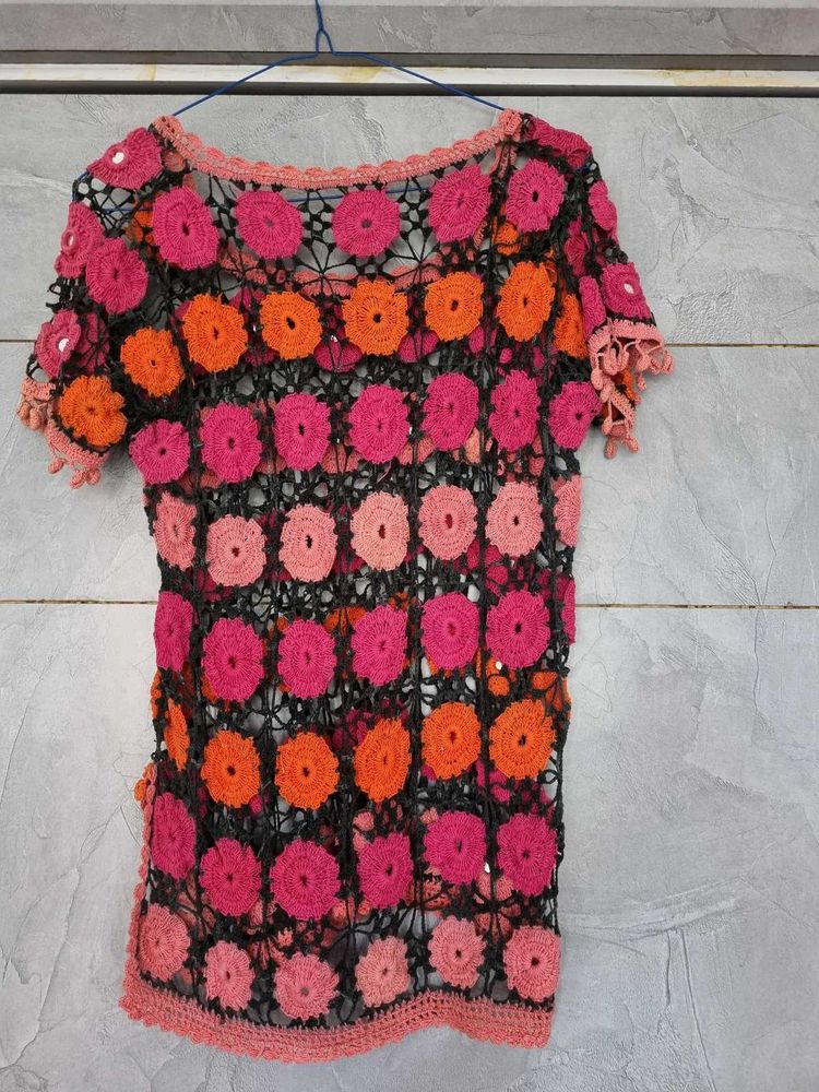 Crochet Floral Top