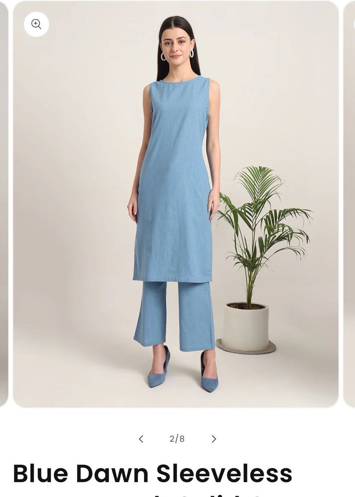 Premium cotton Blue Kurta Set