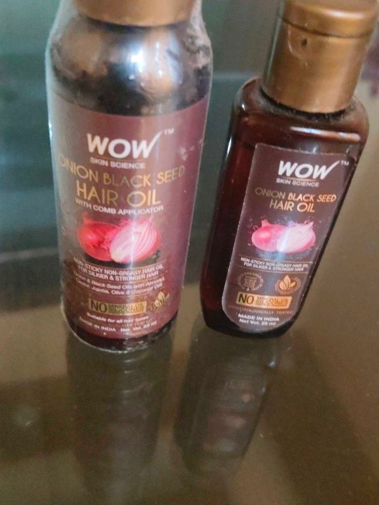 Wow Onion Black Seed Hair Oil (50ml + 25ml)