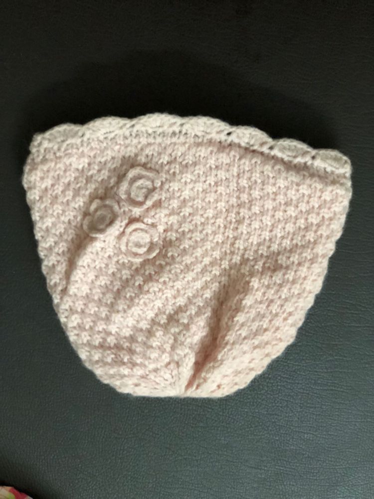 Baby Cap Flower Wool