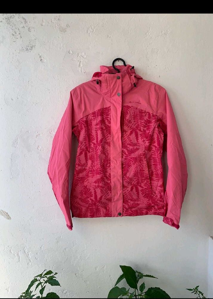 Pink Patterned Outdoor Jacket