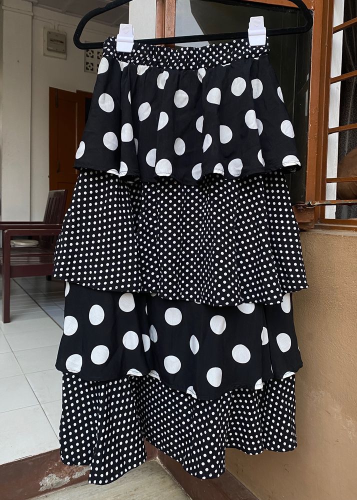 Ruffle Polka Skirt
