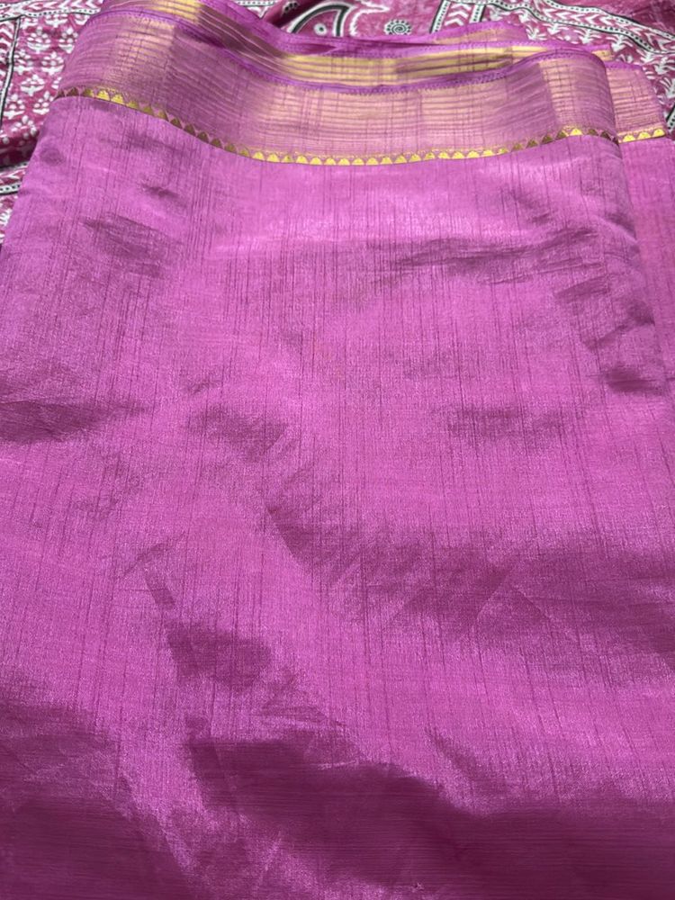 Vintage Pink Saree