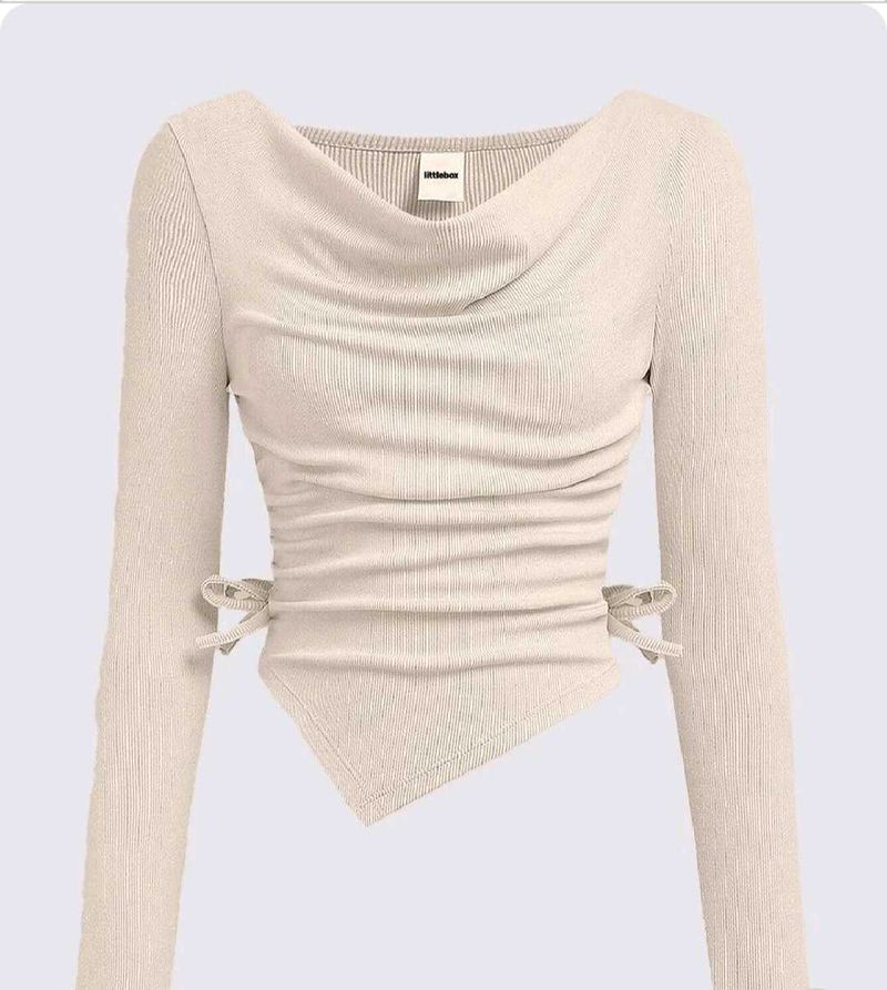 Elegant Drape Neck Top