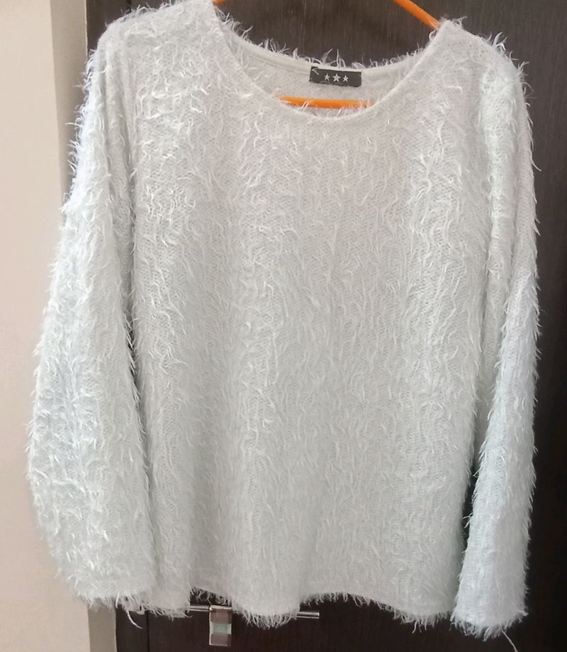 White Furry Top