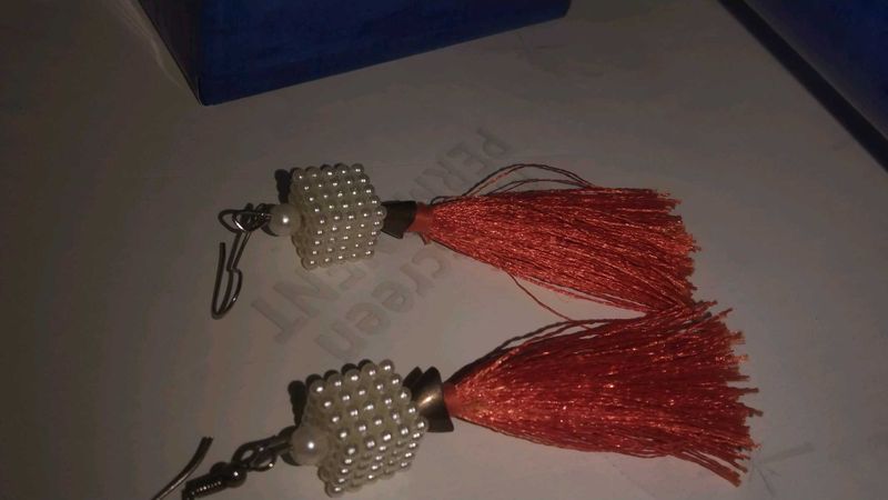 Beaded Tassel Earrings