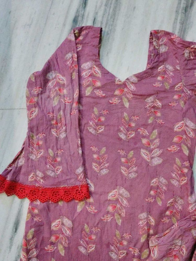 Floral Print Kurta