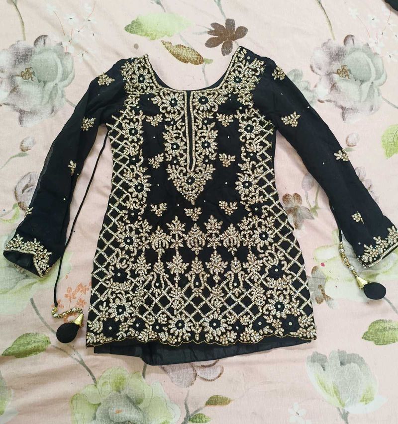 Kids Premium Stonework Sharara Set