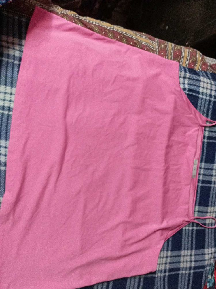 H&amp;M Plain Pink Tank Top