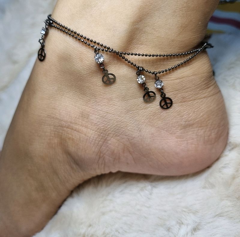 Black Metal Anklet