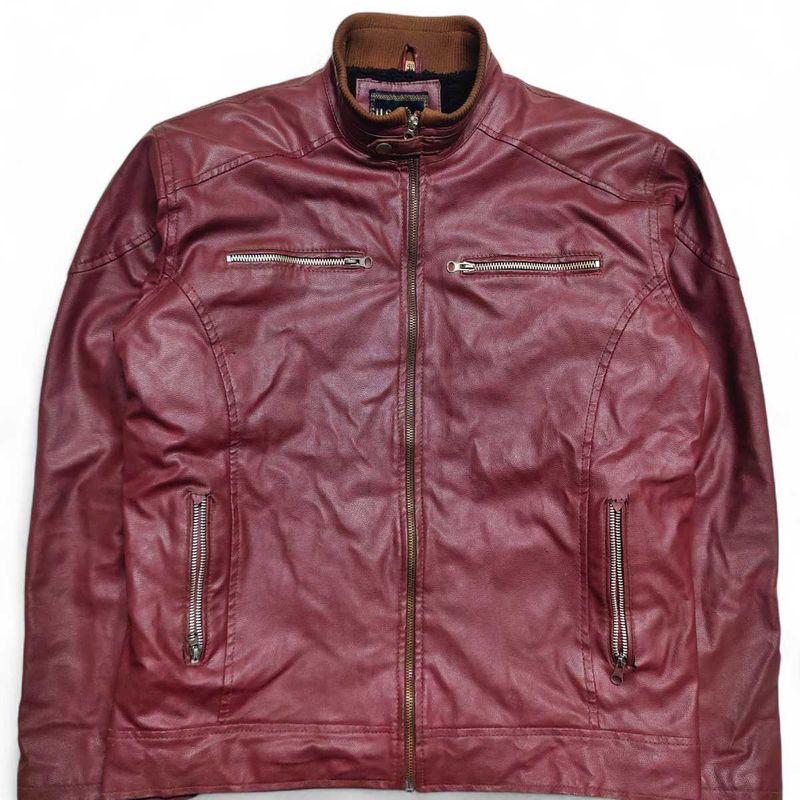 Us Polo Leather Jacket | Chest 44