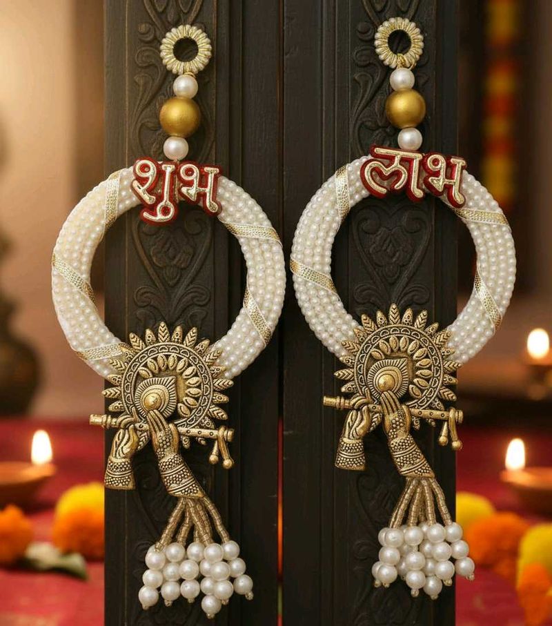 Shubh Labh Pearl Door Hangings