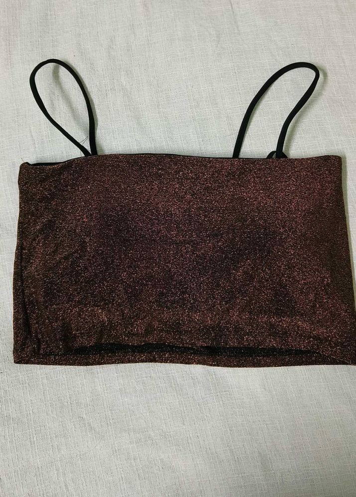 Glitter brown top party
