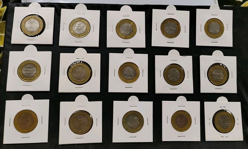 10 Rs Commemorative 15 Coin Combo