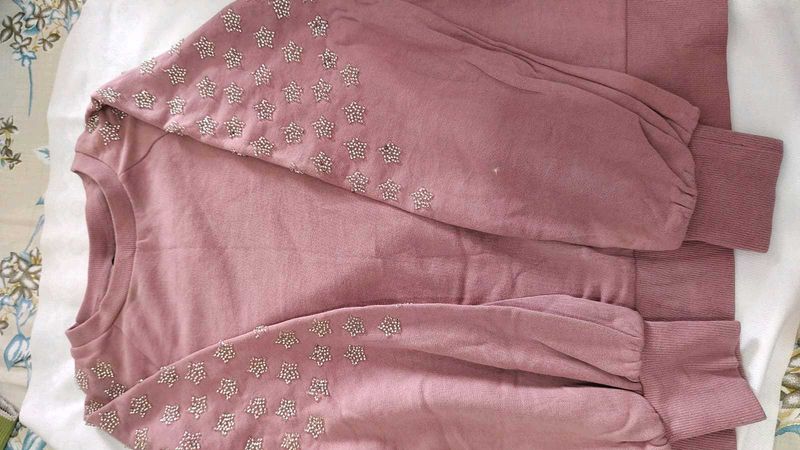 Pink Embellished Top