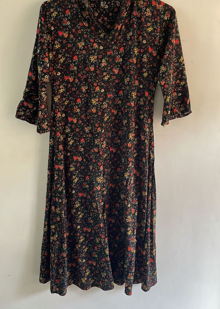 Floral Print Midi Dress