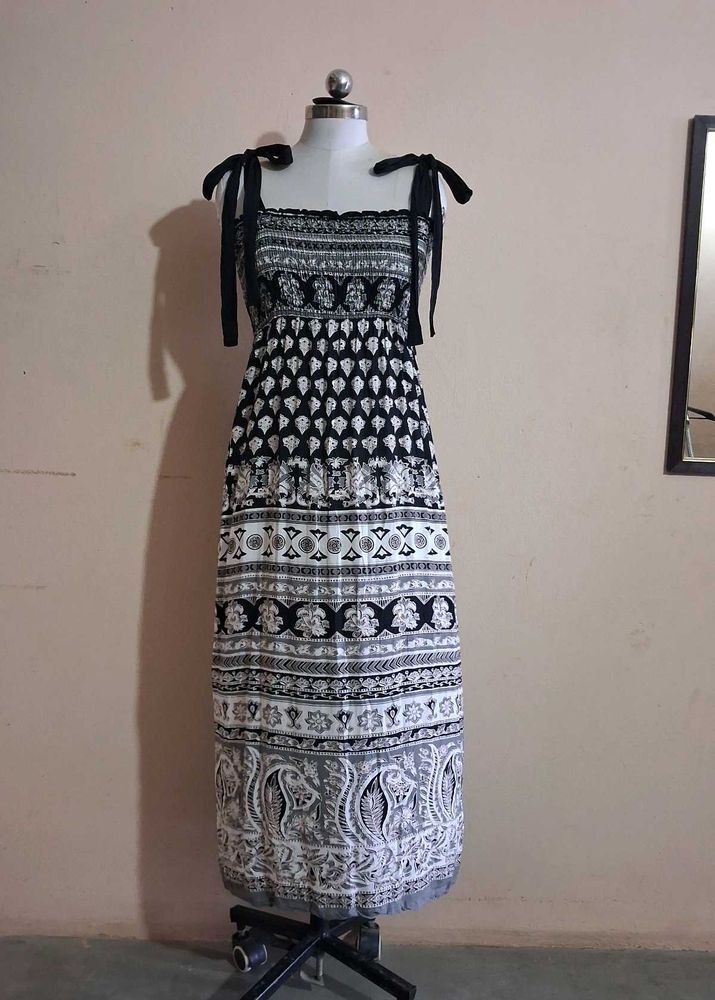 Black &amp; White Maxi Dress