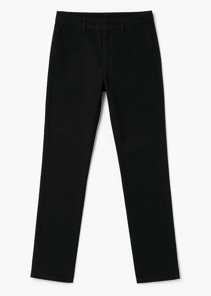 Black Straight Fit Pants