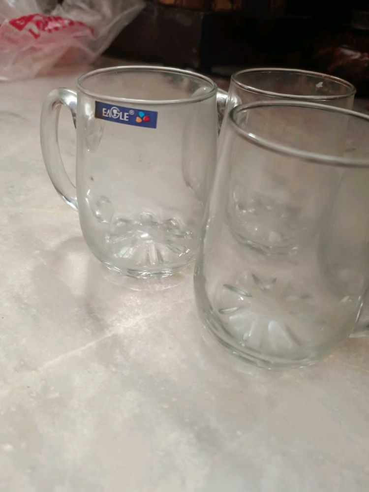Eagle Glass Mugs (Set of 2)