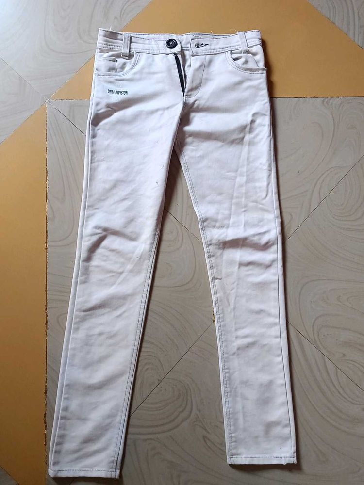 White Slim Fit Jeans