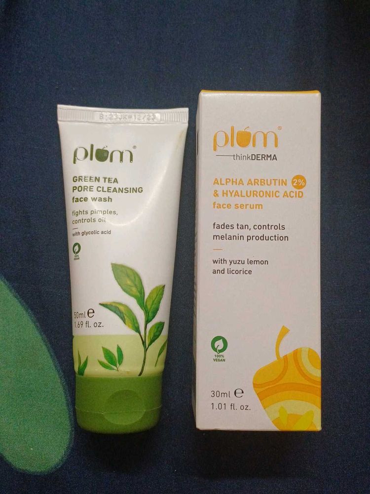 Plum  Face Wash &amp; Fac SERUM Combo