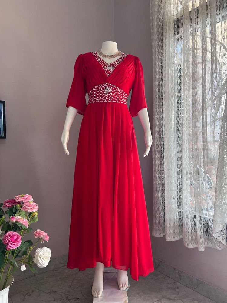 RED plus size  LUXE GOWN FIXED PRICE