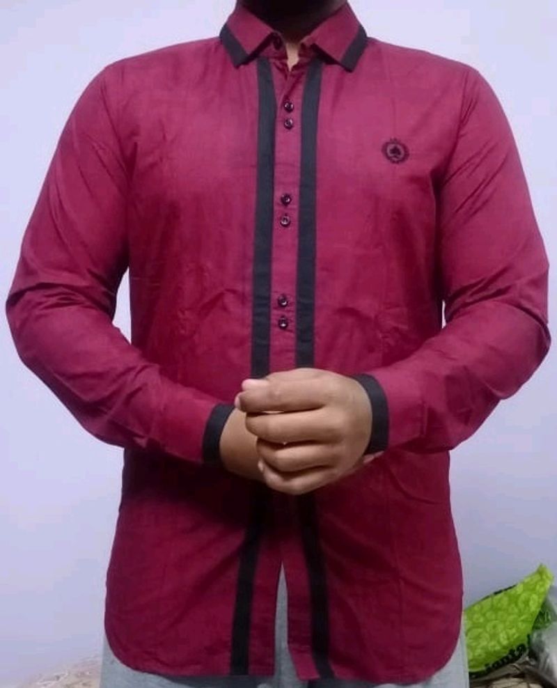 PRE-NAVRATRI OFFER!! ROYALE FIT MEN'S MAROON SHIRT