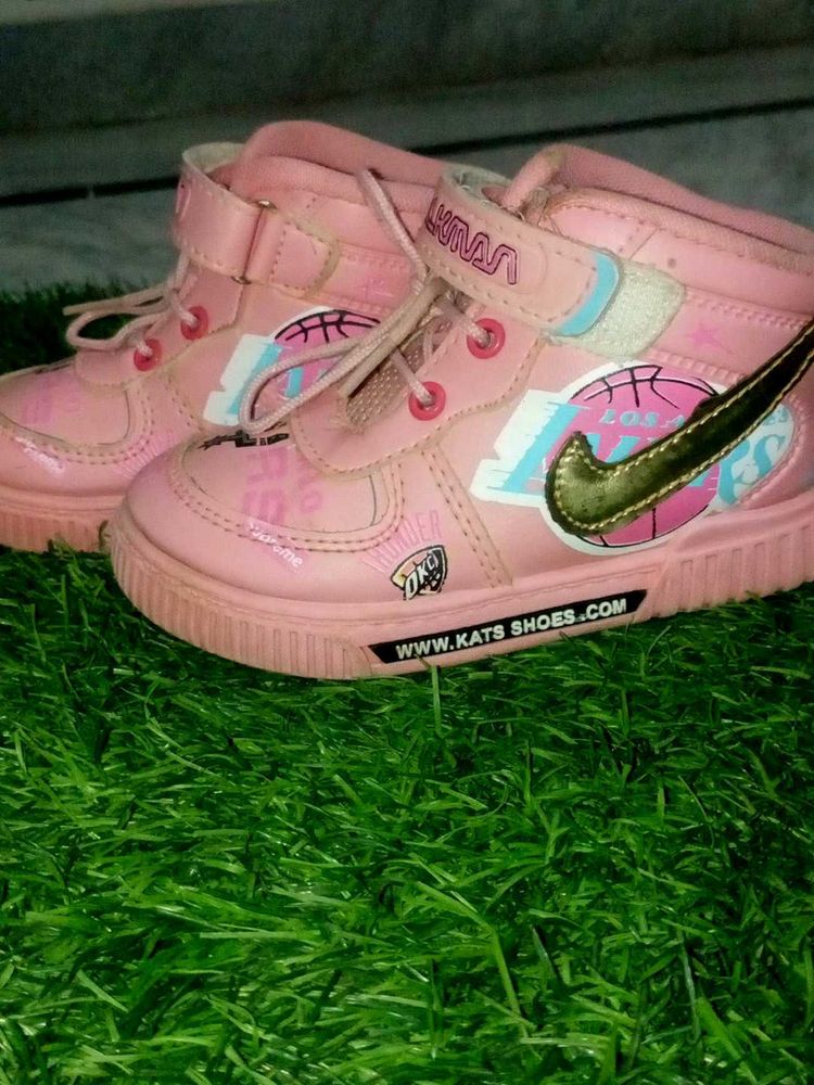 Pink Nike-inspired Sneakers