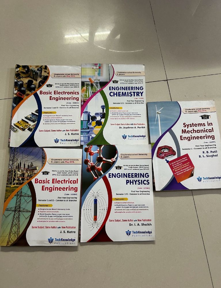 Pick Any 1 Book, BrandNew- FY Engineering sem1&amp;2