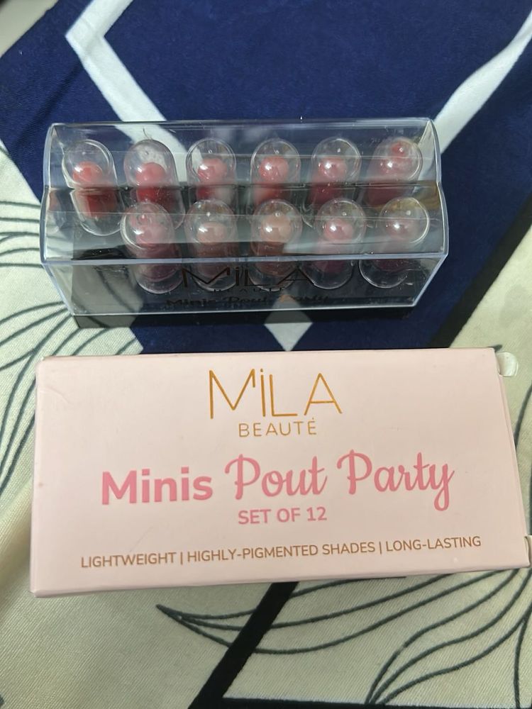 Mila Beaute Minis Pout Party - Set of 12