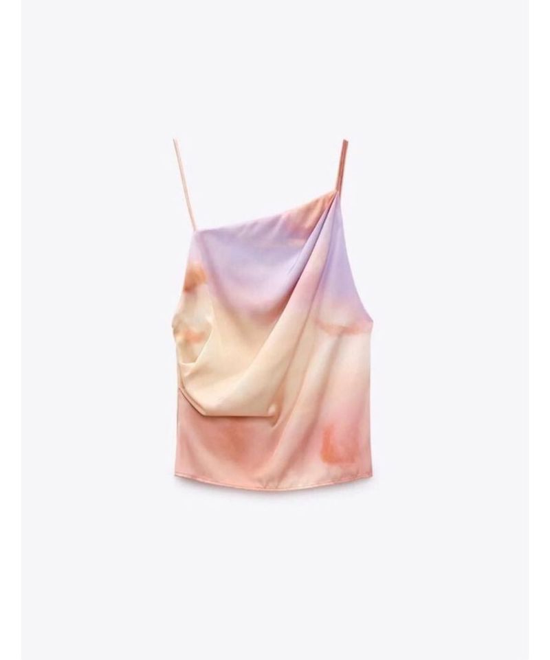 Zara Pastel Tie-Dye  Top