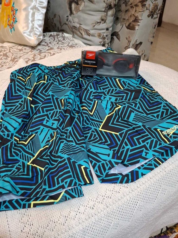 Speedo Swim Trunks &amp; Goggles
