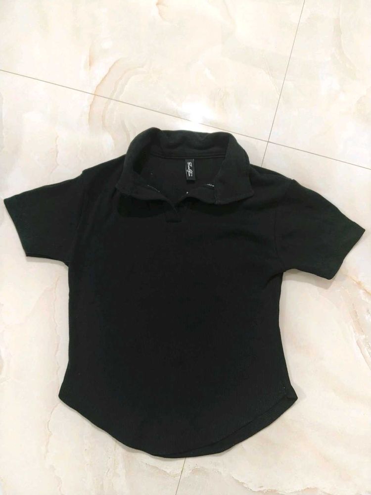 Black Polo T-Shirt