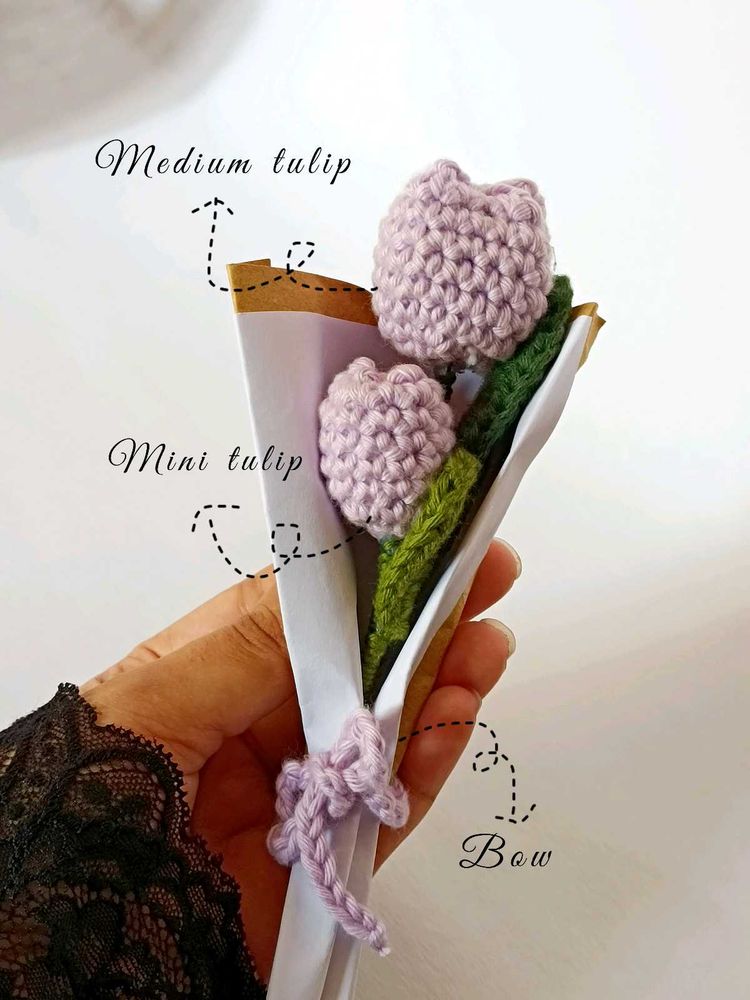 Crochet Tulip Bouquet
