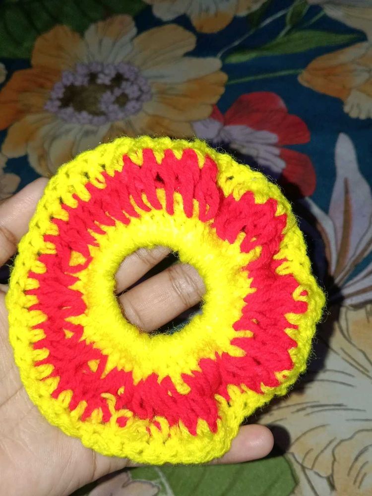Red &amp; Yellow Scrunchie