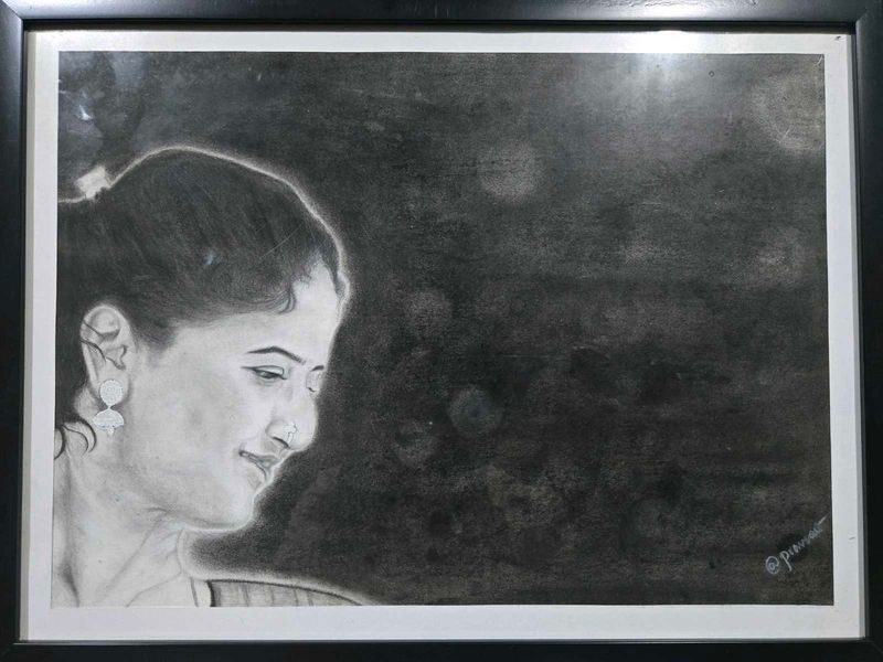 Charcoal Portrait Art