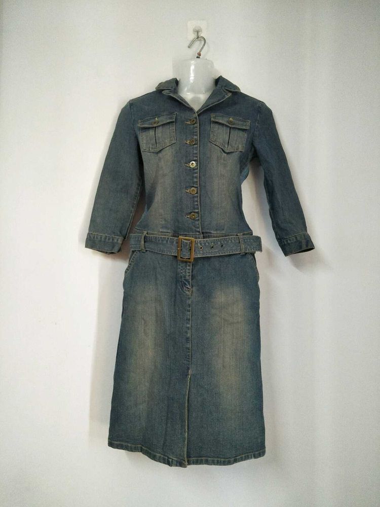 Y2K Button Up Vintage Denim Shirtdress