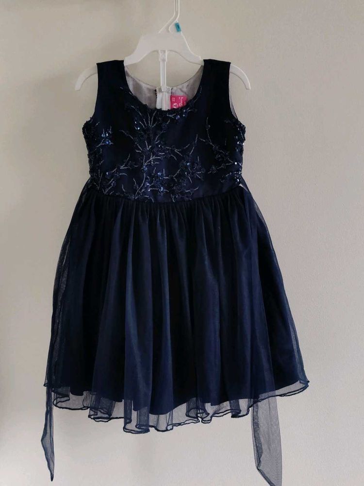 Navy Blue Party Dress