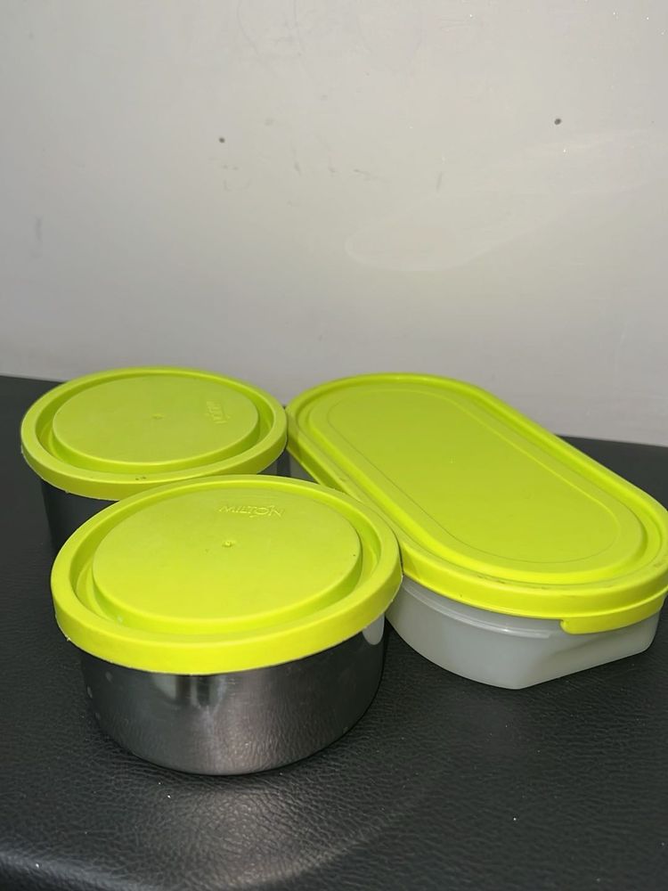 Air tight 3 Containers Lunch Box