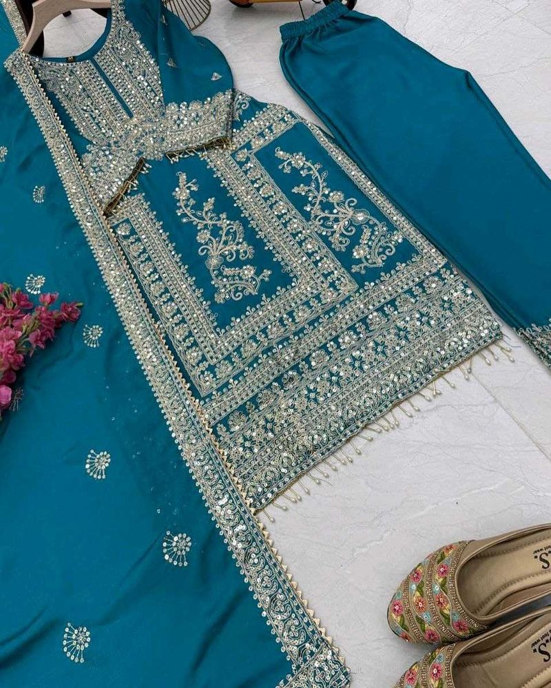 Kurta Pant With Dupatta Set