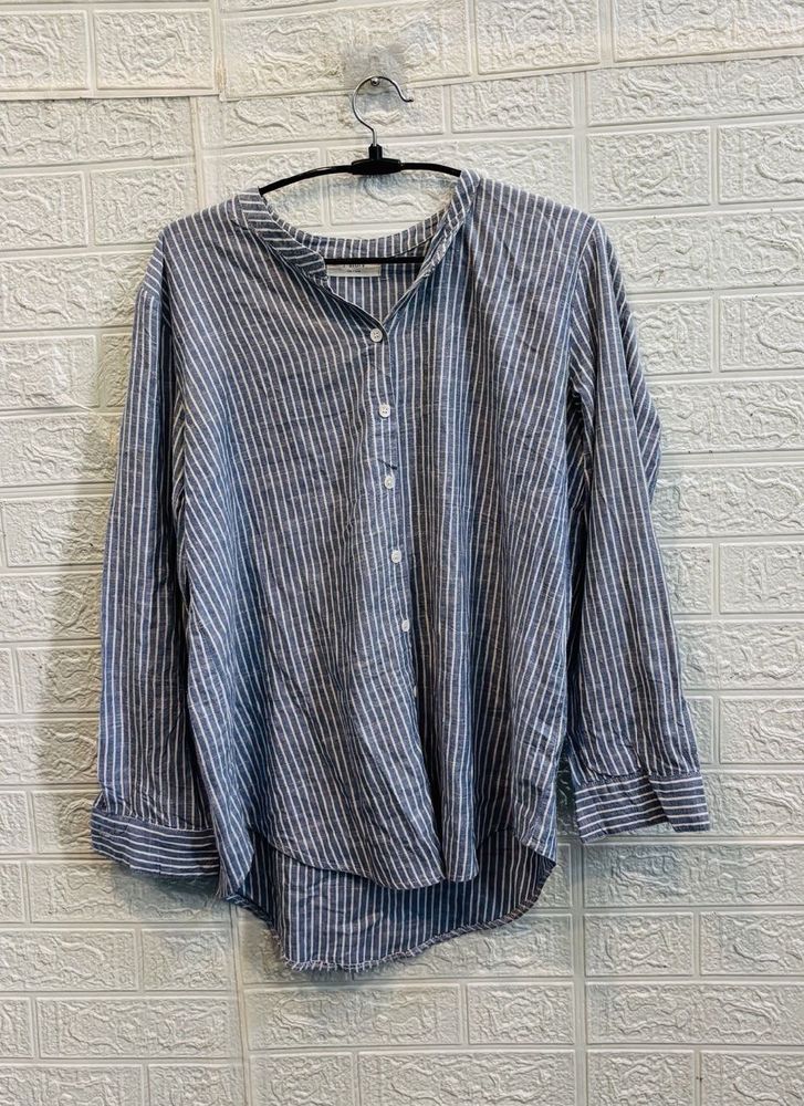 Italy imported Striped Button-Down Shirt