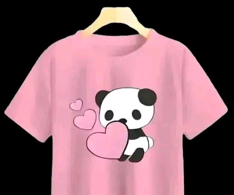 Cute Panda Heart Graphic Tee