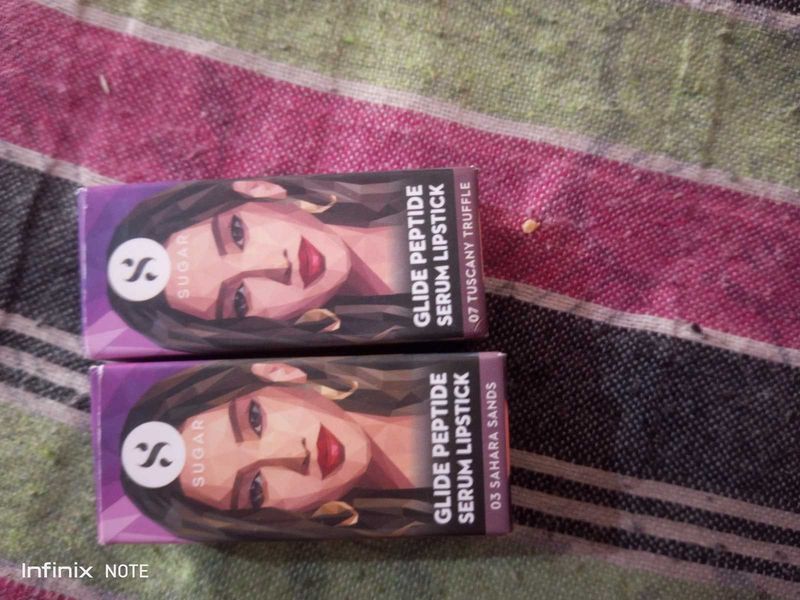 SUGAR Glide Peptide Lipsticks+Maybelline new York