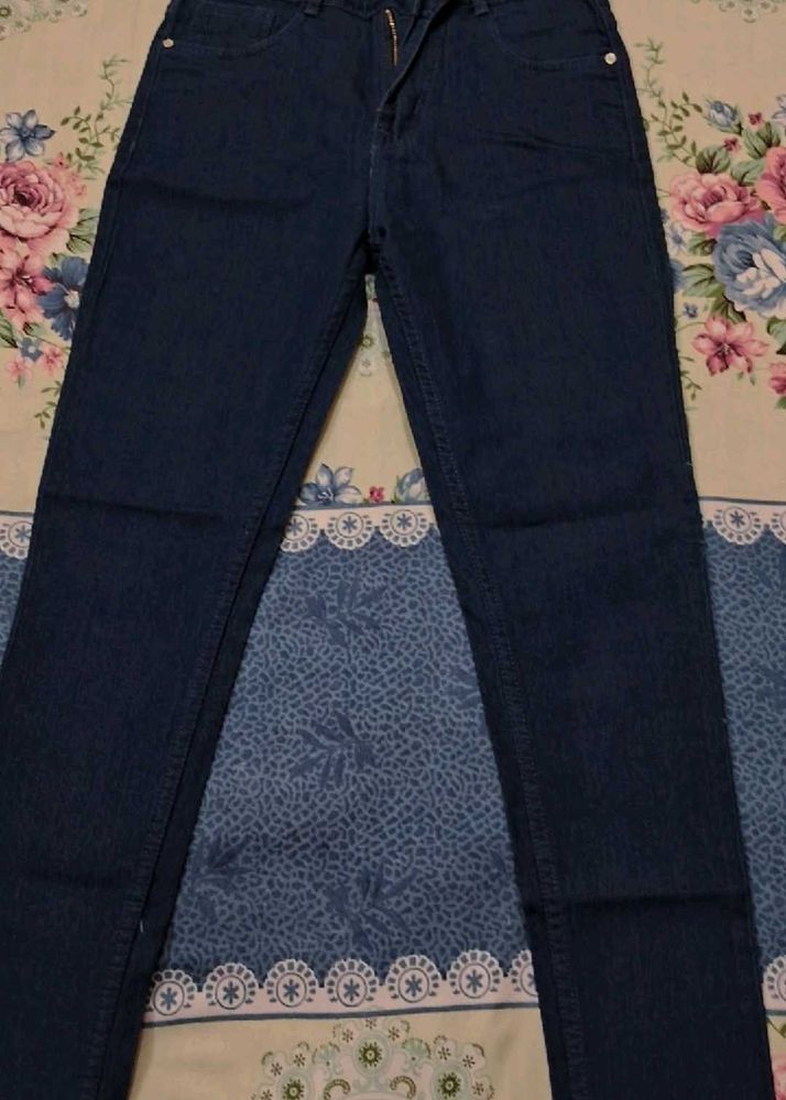 Dark Blue Denim Jeans