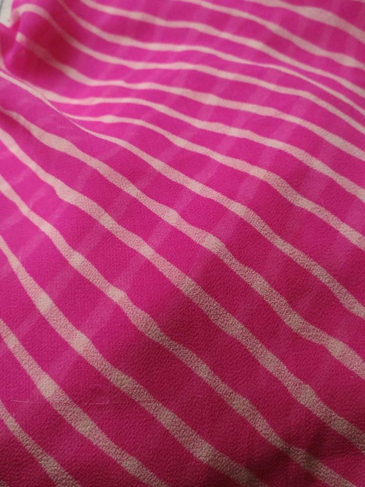 Pink Striped Fabric